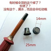2pcs Umbrella Cane Tips Protector Replacement Umbrella Caps Tips Covers Accessories